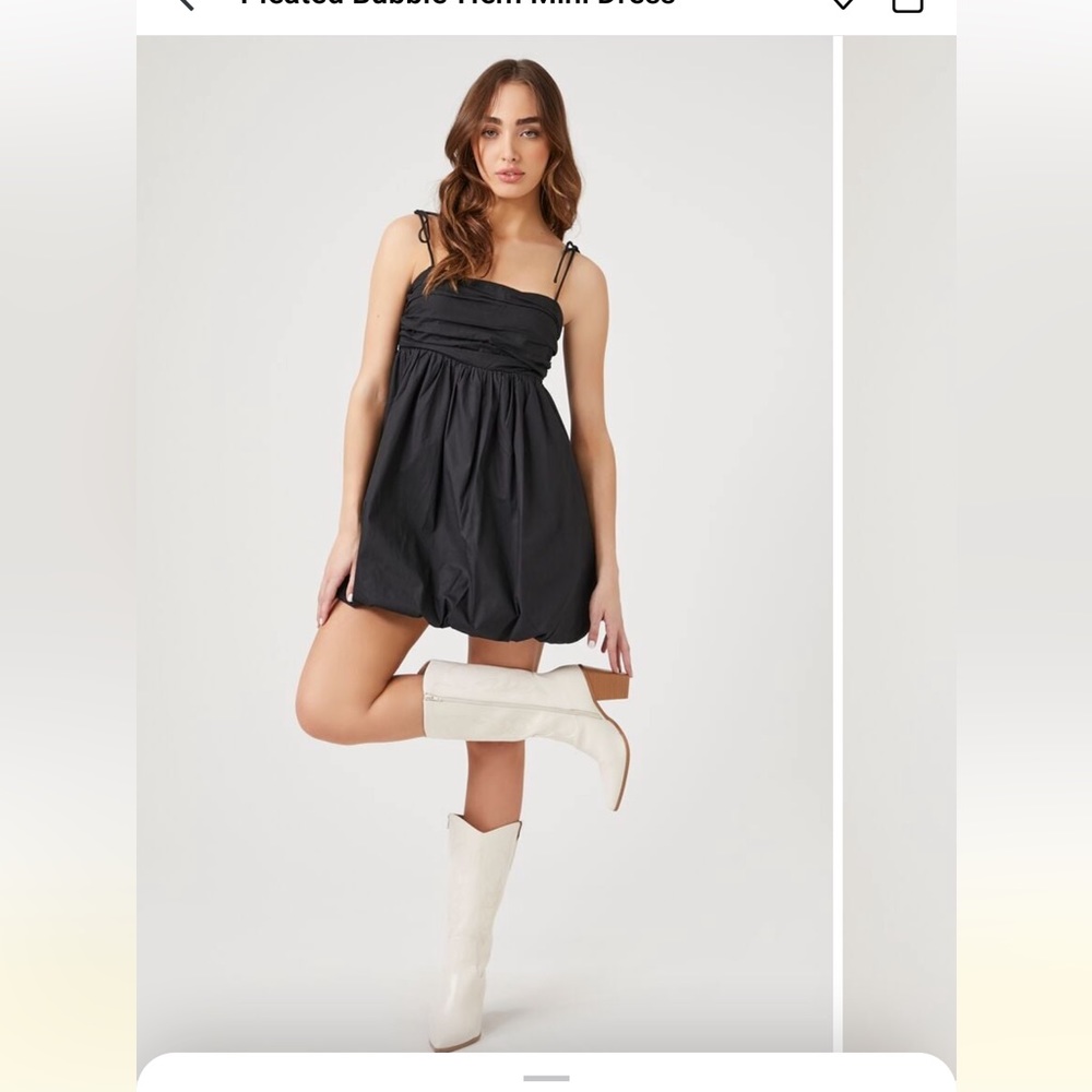 NWT BLACK BUBBLE MINI DRESS